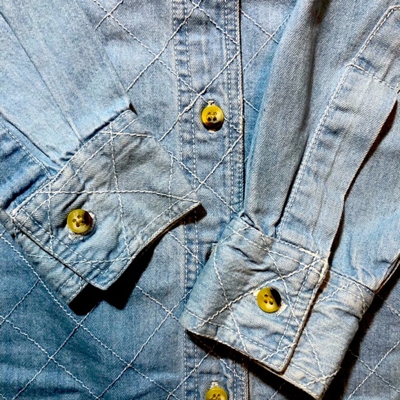 Vintage 90’s Denim Button Down Shirt - Picture 4 of 15
